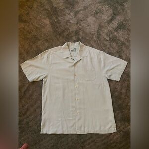 Tommy Bahama sage green silk shirt